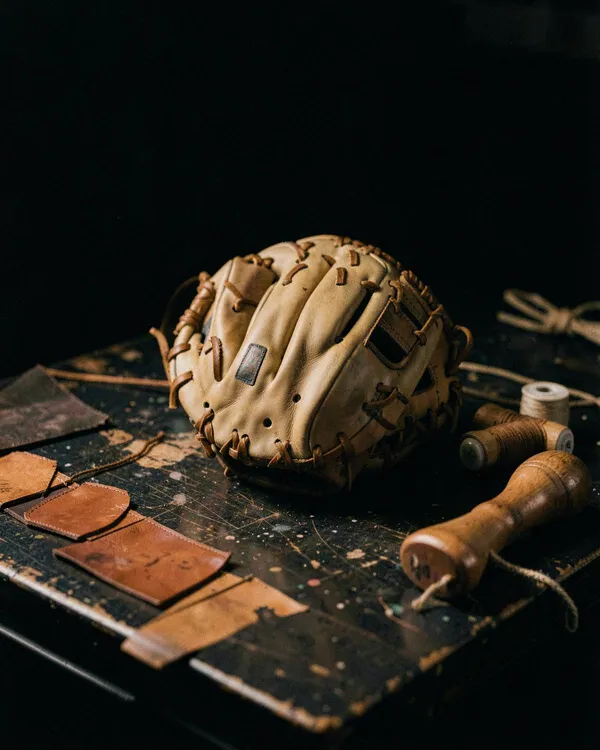 Custom Bush League Baseball glove leather